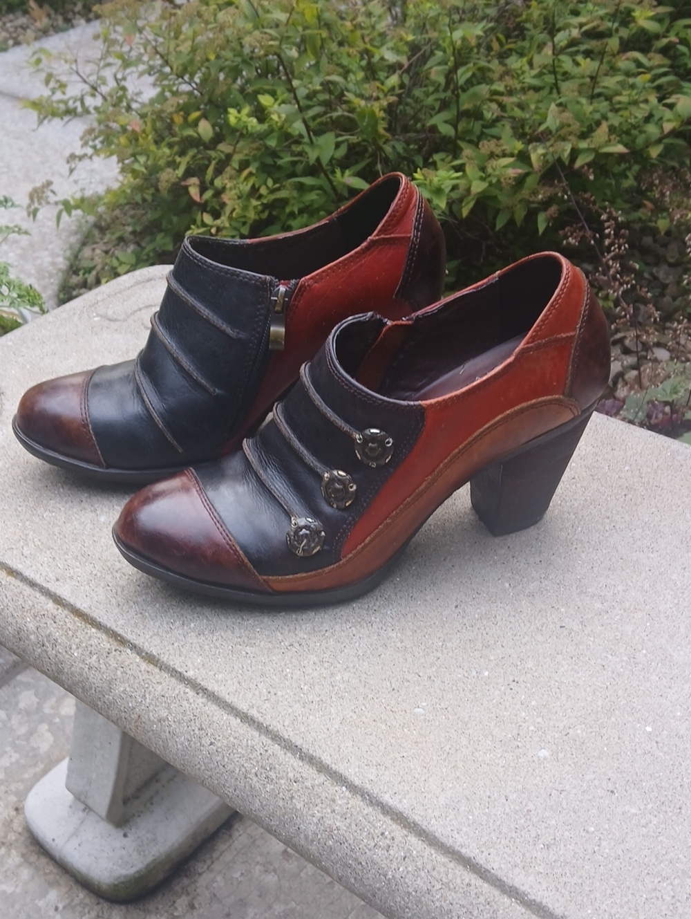 L'Artiste by Spring Step "Greentea" leather shooties/ankle booties Sz 40(9) - Picture 9 of 12
